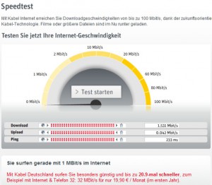 kabeldeutschland-speedtest Der Speedtest von Kabel Deutschland