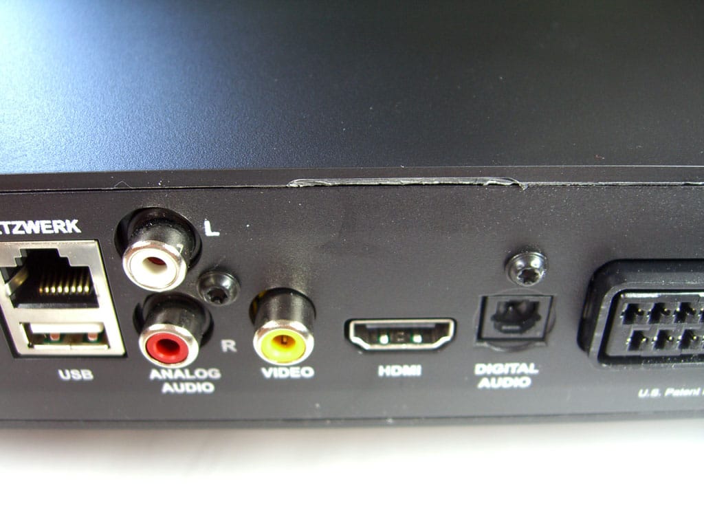 LAN, Netzwerk, Audio, Video, HDMI, Digital Audio-Anschlüsse