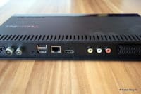 Kabel-Anschluss, USB-Ports, LAN-Buchse, HDMI-Ausgang, Video/Audio, Scart