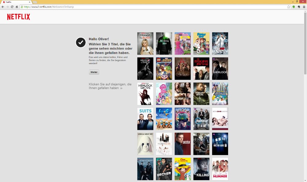 Inhalte bewerten bei Netflix | Screenshot: Redaktion