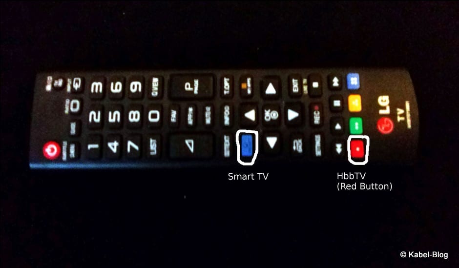 HbbTV Smart TV- Fernbedienung